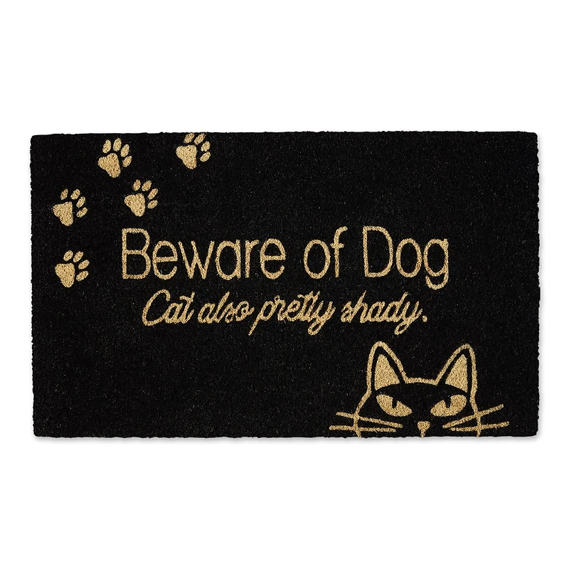 DII® Beware Of The Cat & Dog Doormat