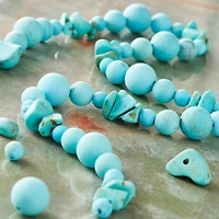 Turquoise-Dyed Howlite Beads Value Pack by Bead Landing™