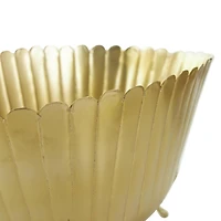 Gold Metal Planter Set