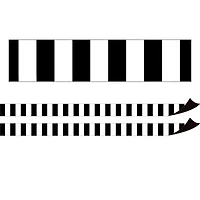 Teacher Created Resources Black Stripes Magnetic Border, 48ft.