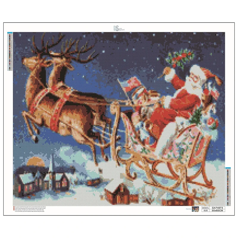 Sparkly Selections Santa on Christmas Eve Diamond Painting Kit