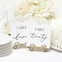 Hortense B. Hewitt Co. Numbers 11-20 Floral Laser Cut Table Number Cards