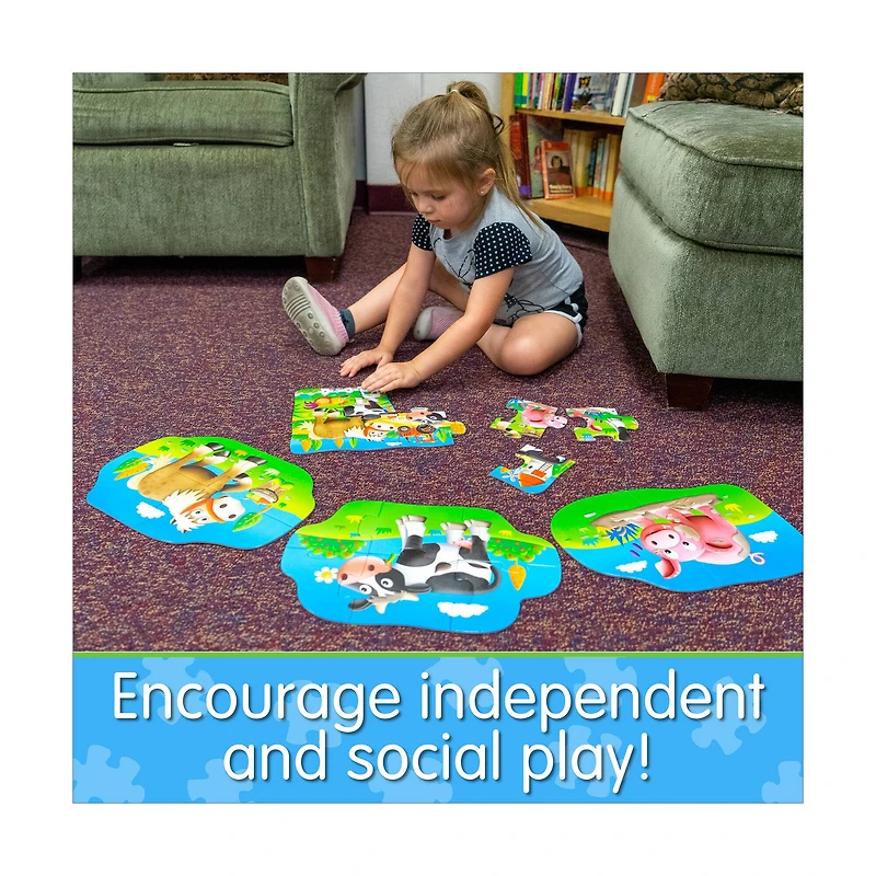 My First Puzzles - 4 In A Box - Farm: 20 Pcs