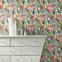 RoomMates Vibrant Canvas Peel & Stick Wallpaper
