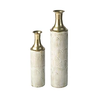 Glitzhome® Metal Modern Floor Vase Set