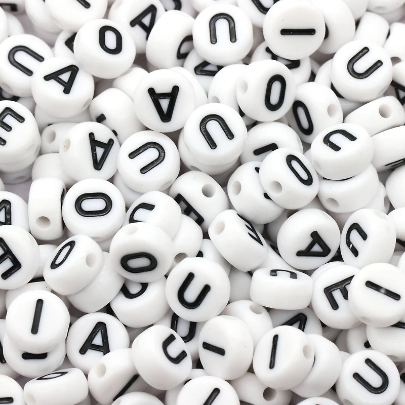 7mm Vowel Alphabet Beads, 340ct. by Creatology™