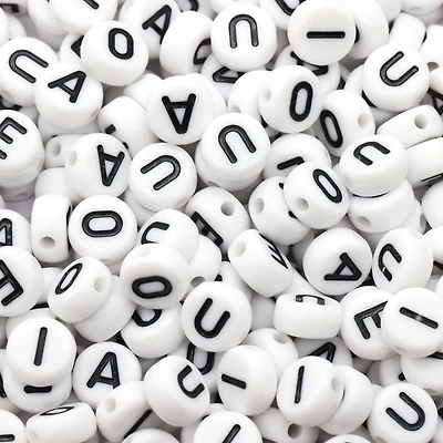 7mm Vowel Alphabet Beads, 340ct. by Creatology™