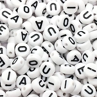 7mm Vowel Alphabet Beads, 340ct. by Creatology™