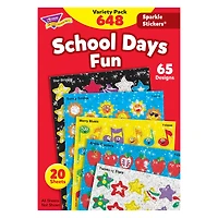 Trend Enterprises® Sparkle Stickers® School Days Variety Pack, 2 ct.