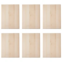 6 Pack: 16" Basswood Rectangle Plaque by Make Market®