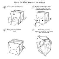 Kate Aspen® Gold Frame Acrylic Collapsible Card Box