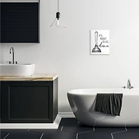 Stupell Industries About To Go Down Phrase Humor Toilet Plunger Wall Plaque