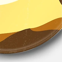 Designart - Minimalistic Deer At Sunset On Mountain Top Sunset