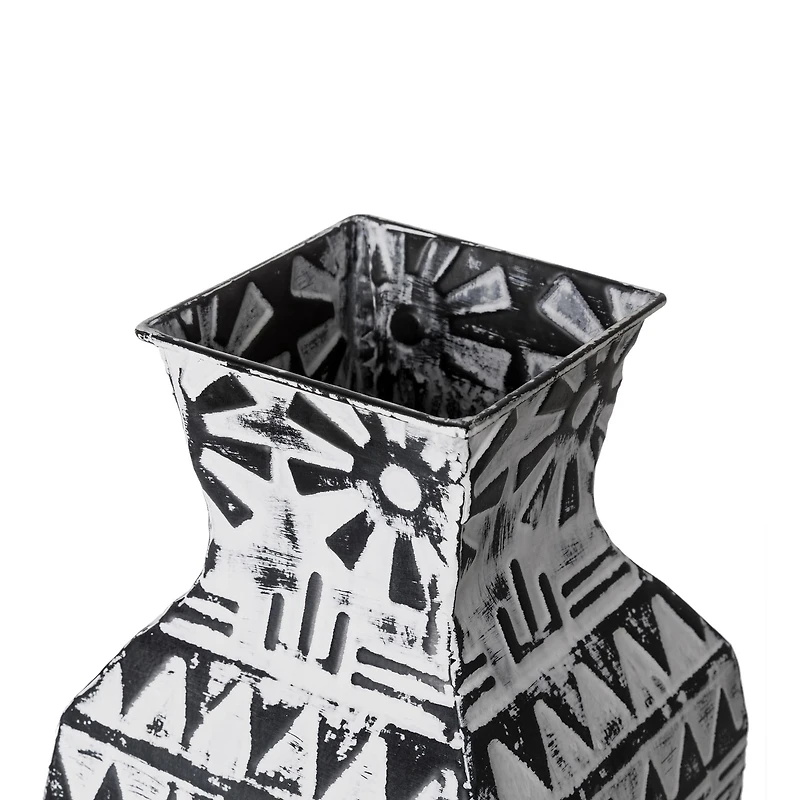 Glitzhome® Textured Metal Boho Vase Set