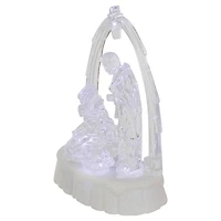 7'' LED Lighted Musical Icy Crystal Nativity Scene Christmas Decoration