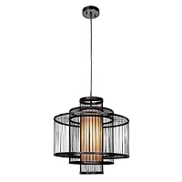 Hello Honey® 19.5" Boho Tiered Bamboo Chandelier