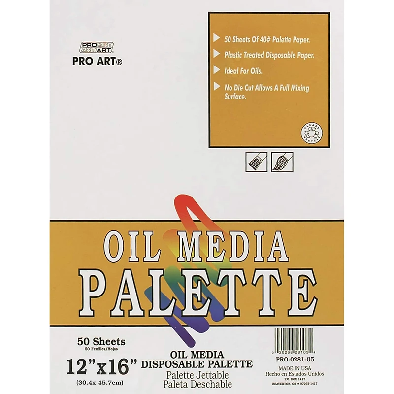 Pro Art® Disposable Oil Media Palette Paper Pad