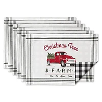 DII® Tree Farm Truck Printed Placemats, 6ct.