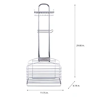 Bath Bliss Harbor Collection Chrome Bathroom Organizer