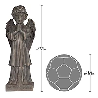 Design Toscano 28" The Angel's Message Garden Statue