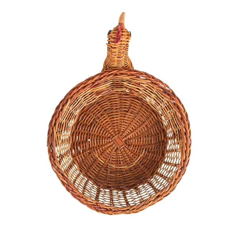 Hello Honey® 13.25" Charming Fern Chicken-Shaped Basket