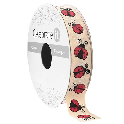 5/8" x 7yd. Lady Bug Ribbon by Celebrate It™