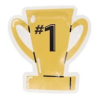 24 Packs: 8 ct. (192 total) 7" Trophy Shaped Snack Plates by Celebrate It™