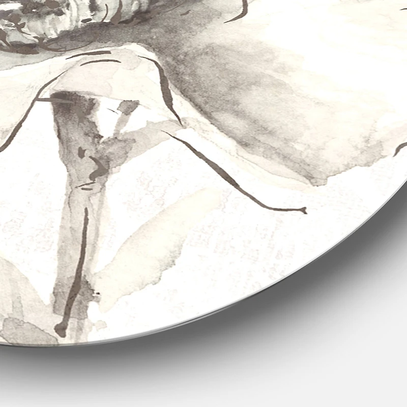 Designart - Indigold Grey Peonies IV