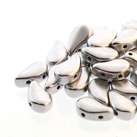 The Beadsmith® Paisley Duo 2-Hole Czech Glass Teardrop Beads