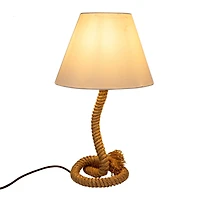 Hello Honey® 26.5" Brown Rope Table Lamp