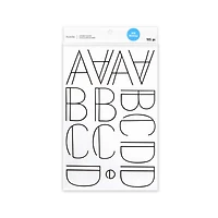 Black Lines Alphabet Stickers by Recollections™