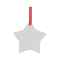 Craft Express 3" Sublimation Star Ceramic Ornaments, 25ct.