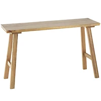 42" Brown Mango Wood Handmade Traditional Home Bench