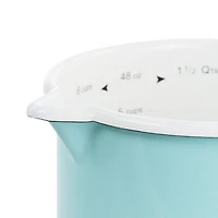 Martha Stewart 6 Cup Turquoise Enamel on Steel Measuring Cup