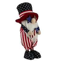 12.2" Patriotic Rocket 4th of July Americana Gnome with Star-Shapes Sunglasses