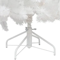 6.5ft. Pre-Lit White Alaskan Pine Artificial Christmas Tree, Warm White LED Lights