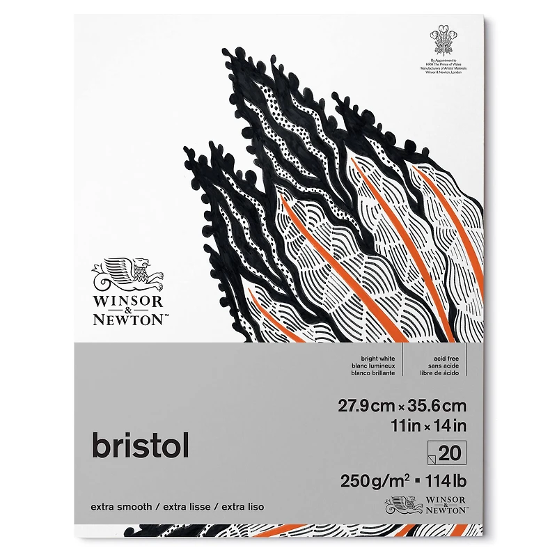 Winsor & Newton™ Bristol White 114lb. Paper Pad