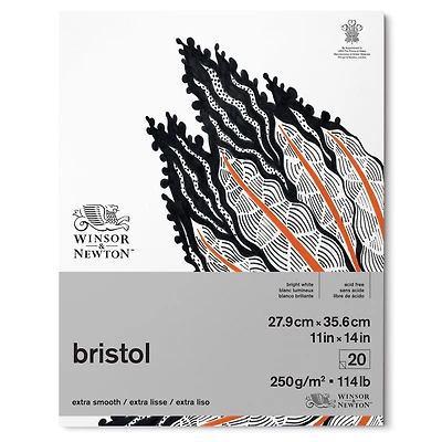 Winsor & Newton™ Bristol White 114lb. Paper Pad