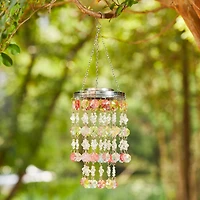 Glitzhome® 18.75" Solar Lit Beaded Wind Chimes