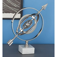 12" Silver Aluminum Glam Globe