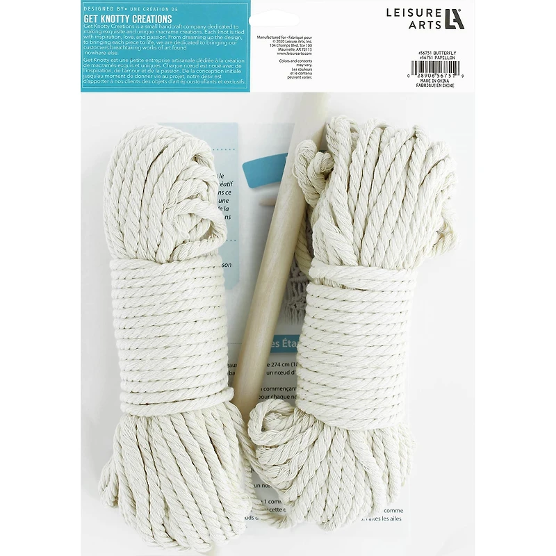 Leisure Arts Butterfly Macramé Kit