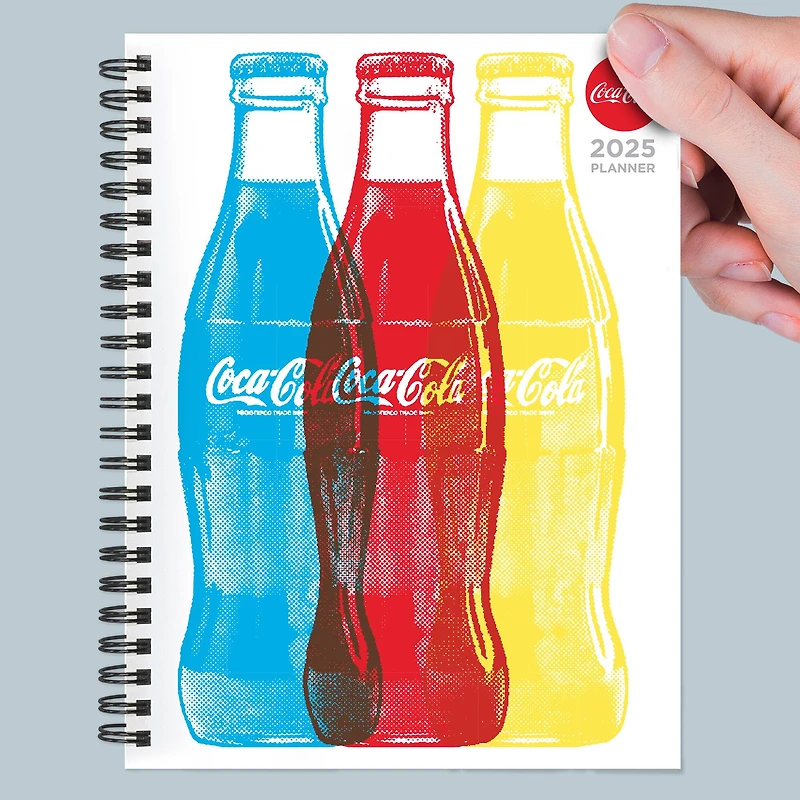 TF Publishing 2025 Medium Coca-Cola Weekly Monthly Spiral Planner
