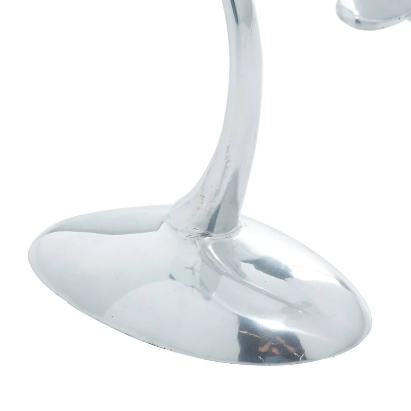 17" Silver Aluminum Plane Figure