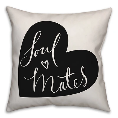 Soul Mates Throw Pillow