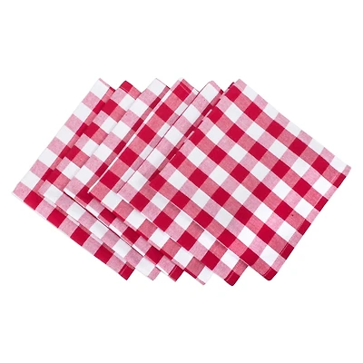 DII® Red & White Checkers Napkin, 6ct.