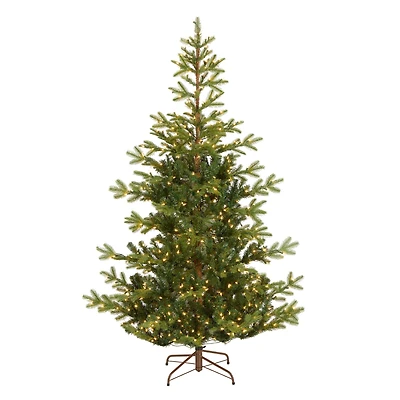 6.5ft. Pre-Lit Feel-Real® Norwegian Spruce Artificial Christmas Tree, Clear Lights
