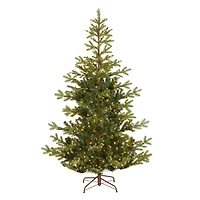 6.5ft. Pre-Lit Feel-Real® Norwegian Spruce Artificial Christmas Tree, Clear Lights