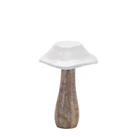 Wood Mushroom Décor Set