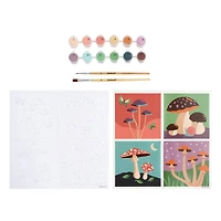Mushrooms Paint-by-Number Gallery Mini Kit by Artist's Loft®
