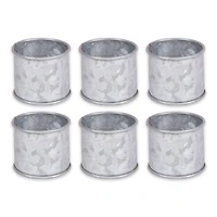 DII® Galvanized Band Napkin Rings, 6ct.